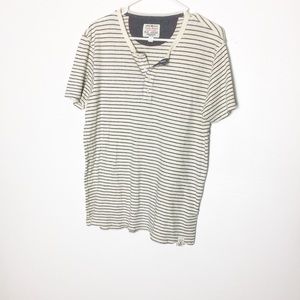 Lucky Brand Black Cream Striped Shirt